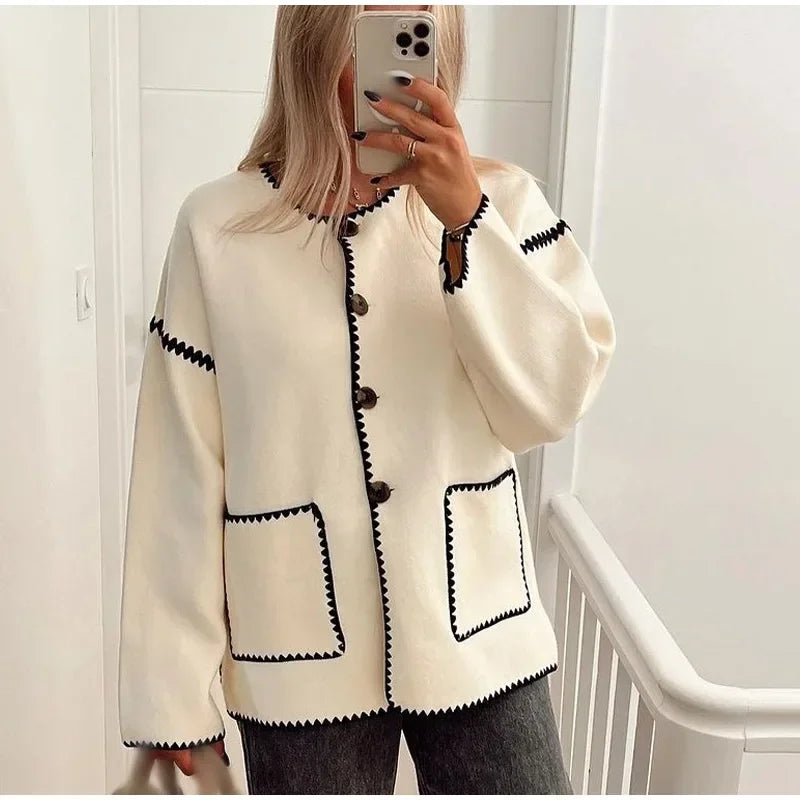 White and black Coat