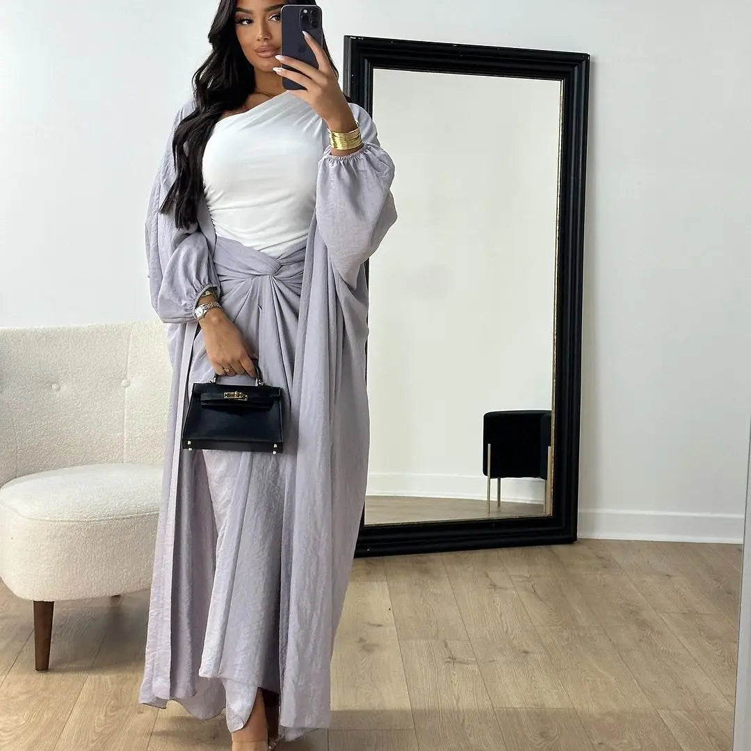 Casual Loose Strap Skirt Two piece Set