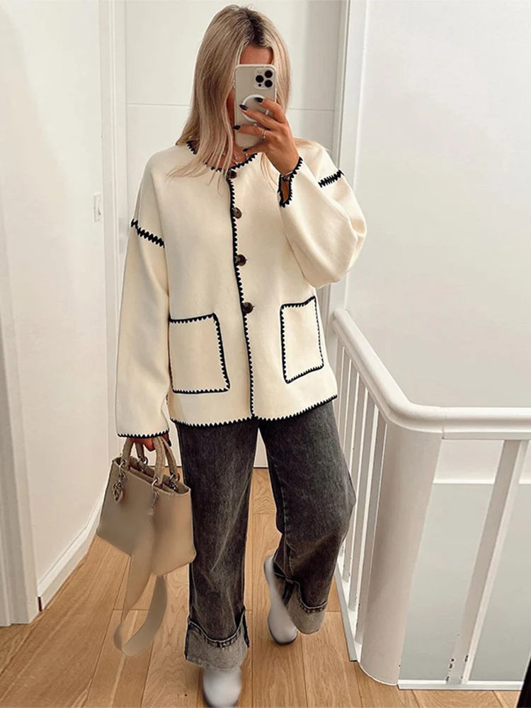 White and black Coat