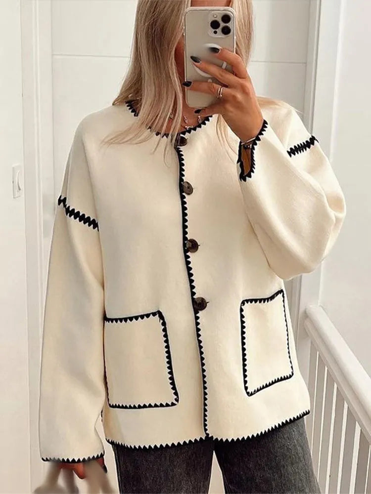 White and black Coat