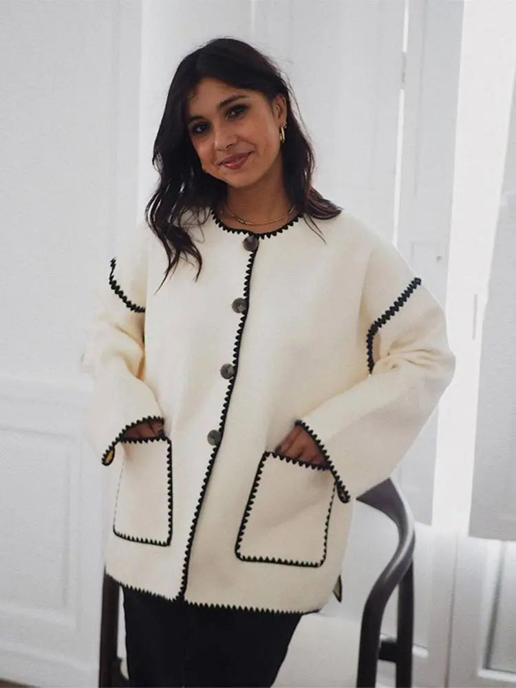 White and black Coat