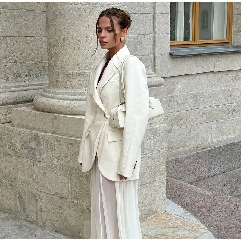 Elegant White Blazer