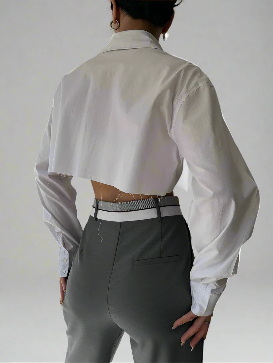 Sets Shirt With High Waist Pants