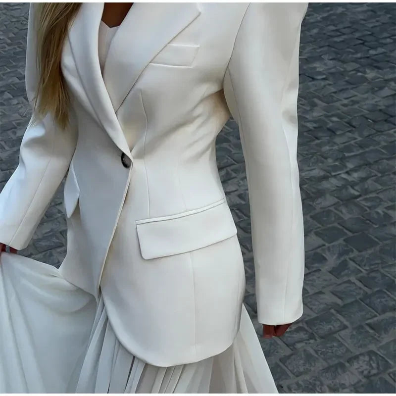 Elegant White Blazer